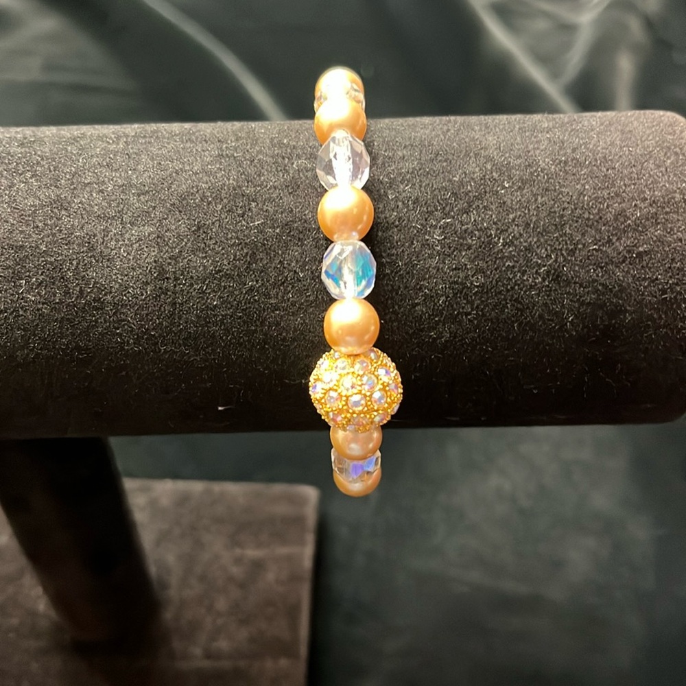 Joan Rivers Pearl & Faceted Beads & Crystal Encrusted Clasp